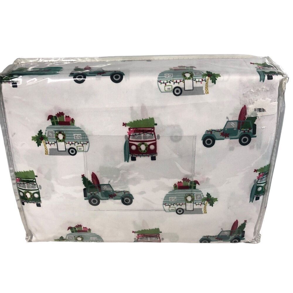 Artisan De Luxe Sheet Set Size King Jeep Holiday Travel RV Cotton Bed Sheets New - Picture 5 of 10